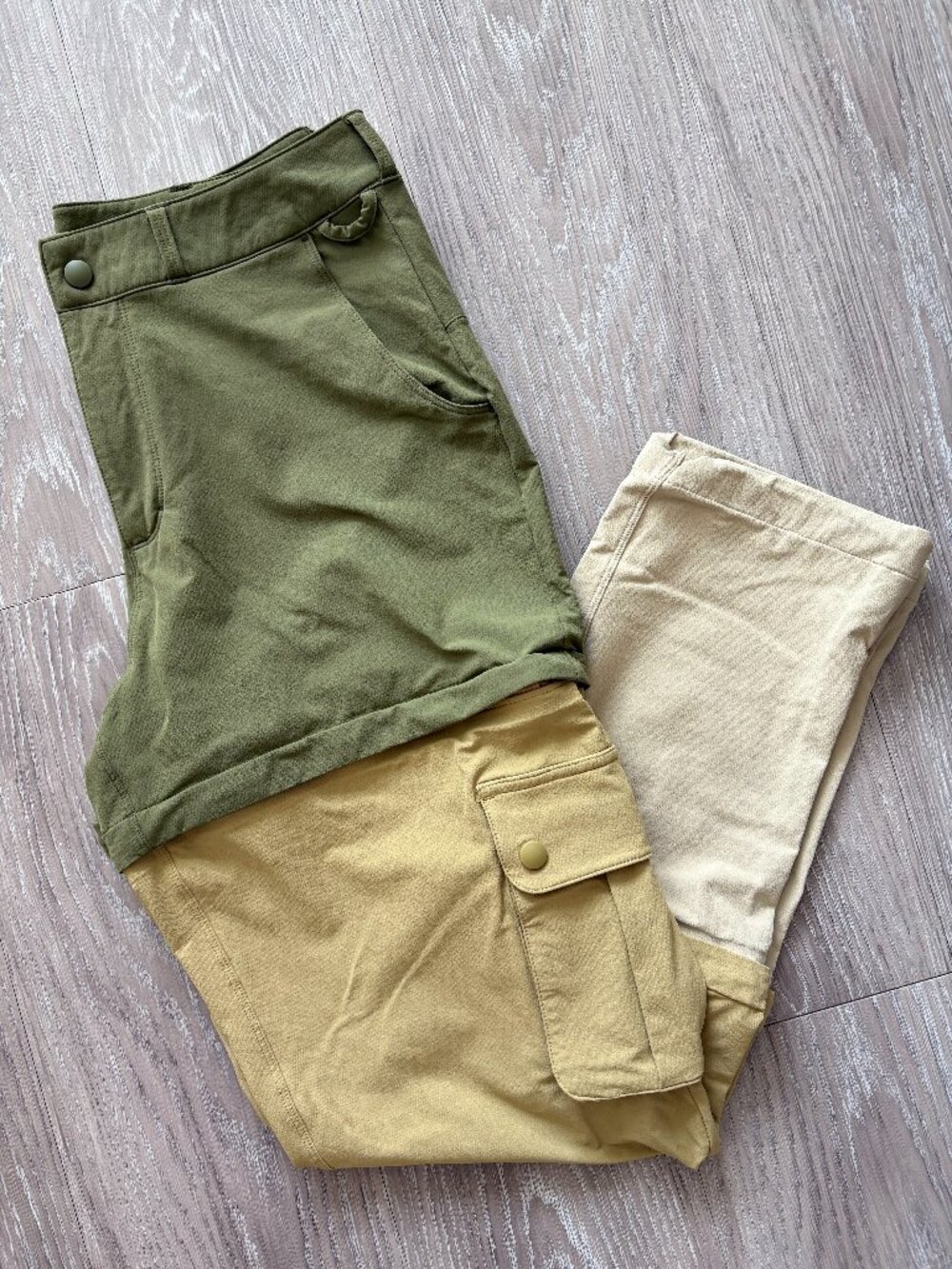 Outdoor Voices RecTrek Zip-off Pant in Olive